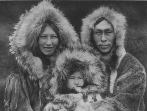 Inupiat family, Noatak, Alaska, 1930